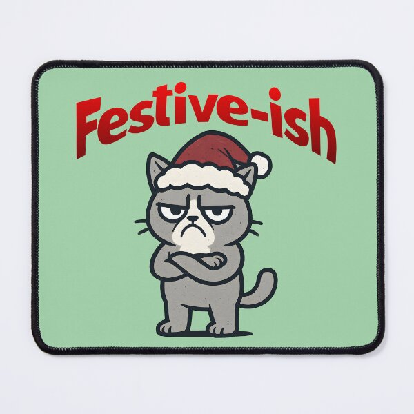 Item preview, Festive-ish Grumpy Cat Funny Christmas designed and sold by Sachie's Studio.