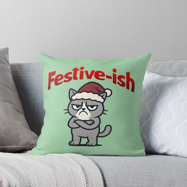 Item preview, Festive-ish Grumpy Cat Funny Christmas designed and sold by Sachie's Studio.