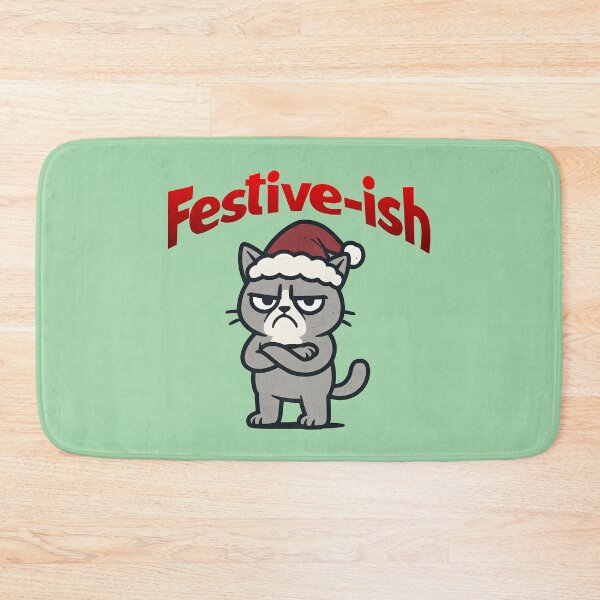 Item preview, Festive-ish Grumpy Cat Funny Christmas designed and sold by Sachie's Studio.