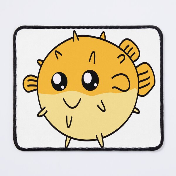 Item preview, Cute Yellow Pufferfish designed and sold by AquaticPals.