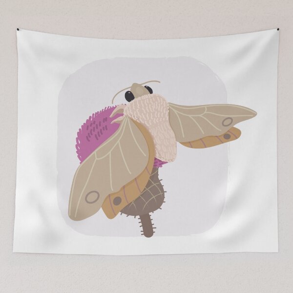 Item preview, Cute Fat Moth On A Flower designed and sold by SpottedPilot.