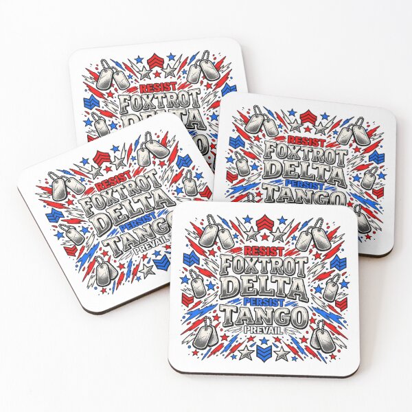 Item preview,  Foxtrot Delta Tango Resist Persist Prevail  designed and sold by ArtDesignTp.