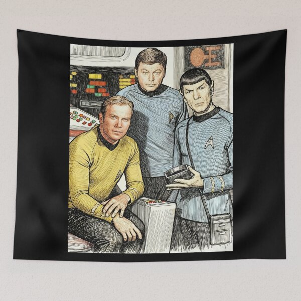 Item preview, Star Trek: Captain Kirk, Mr Spock, and Dr McCoy designed and sold by sid1802.