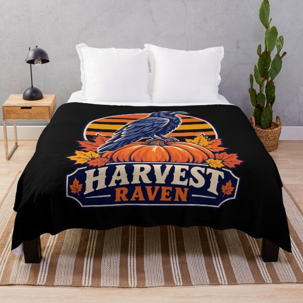 Item preview, Harvest Raven – Pumpkin designed and sold by LuveraxArt.