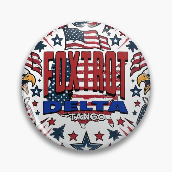 Item preview, FOXTROT DELTA TANGO American Flag designed and sold by ArtDesignTp.