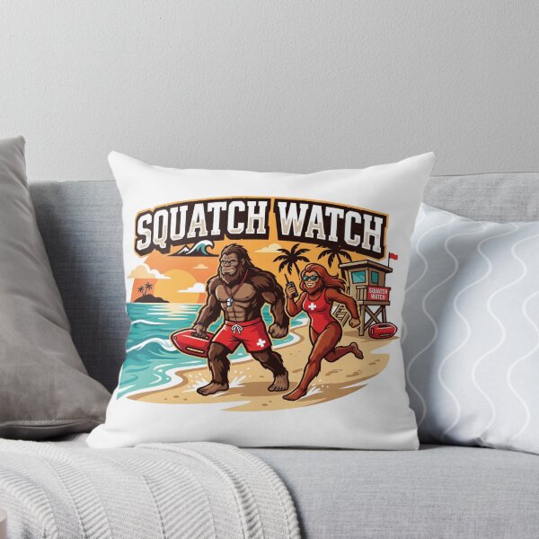 Item preview, Bigfoot Lifeguard Squatch Watch - Funny Lifeguard designed and sold by Spank My Yeti.