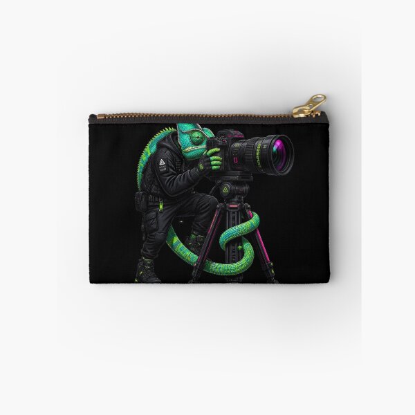 Item preview, Cyberpunk Photographer Chameleon designed and sold by LazyDayzCo.