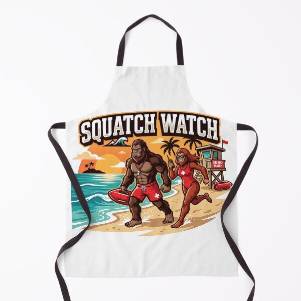 Item preview, Bigfoot Lifeguard Squatch Watch - Funny Lifeguard designed and sold by Spank My Yeti.