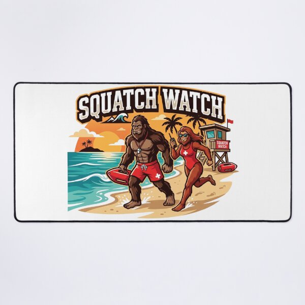 Item preview, Bigfoot Lifeguard Squatch Watch - Funny Lifeguard designed and sold by Spank My Yeti.
