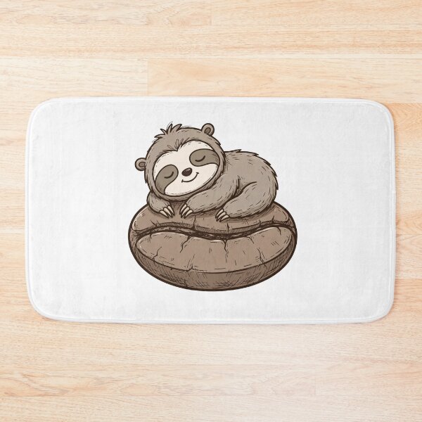 Item preview, Cute Sloth Sleeping On Coffee Bean designed and sold by ThePrintArt.