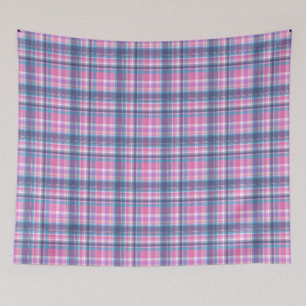 Item preview, Flamingo Blue Plaid designed and sold by Beatitudes Design.
