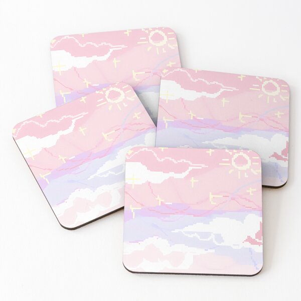 Item preview, Pastel Pixel Art Sky designed and sold by Vesperanvas.