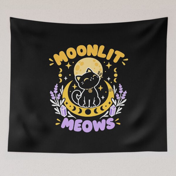 Item preview, Moonlit Meows designed and sold by iagorfrost.