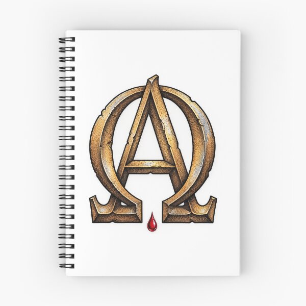 Item preview, Sacred Alpha and Omega Stone Emblem designed and sold by Francisbb.