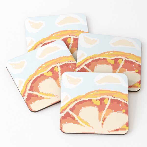Item preview, Pixel Art Grapefruit Slice designed and sold by Vesperanvas.