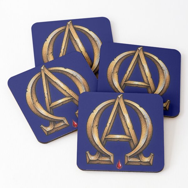 Item preview, Sacred Alpha and Omega Stone Emblem designed and sold by Francisbb.
