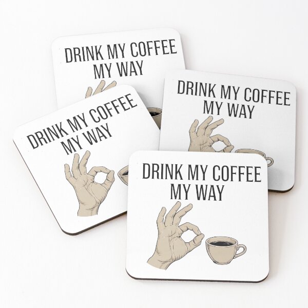 Item preview, OK Coffee Hand - Funny Minimalist Coffee Lover Design designed and sold by ThePrintArt.