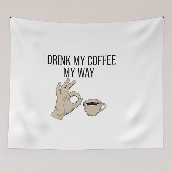Item preview, OK Coffee Hand - Funny Minimalist Coffee Lover Design designed and sold by ThePrintArt.