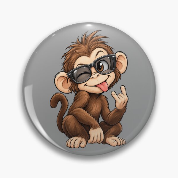 Item preview, Cute cheeky baby monkey cartoon designed and sold by SMILE88.