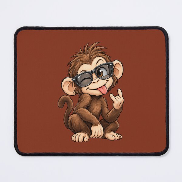 Item preview, Cute cheeky baby monkey cartoon designed and sold by SMILE88.