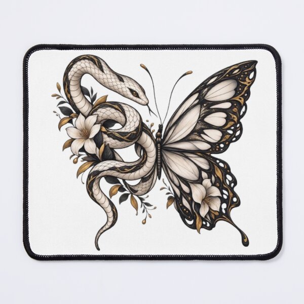 Item preview, Serpent & Butterfly designed and sold by TATOXIDE.
