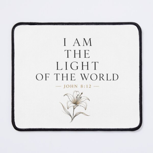 Item preview, I Am the Light of the World — John 8:12 Typography designed and sold by QCena.
