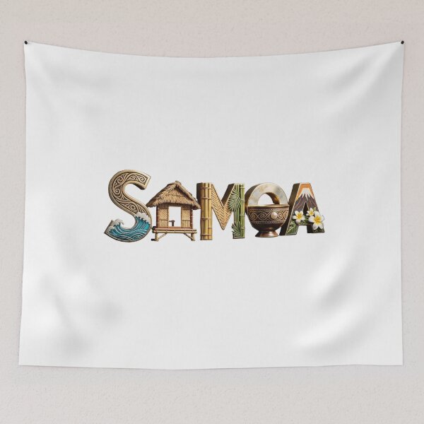 Item preview, Samoa – Ocean, Culture & Island Word Art designed and sold by VladisWorld.