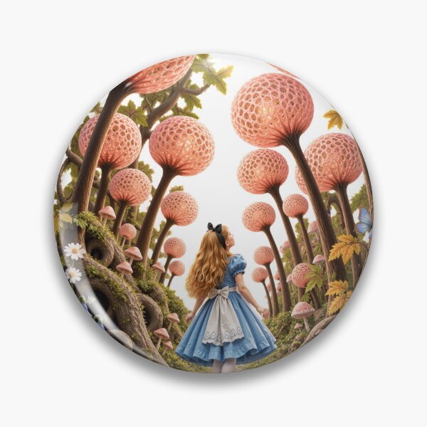 Item preview, Through the Mushroom Wood, Fantasy Forest Illustration designed and sold by wildlifethings.