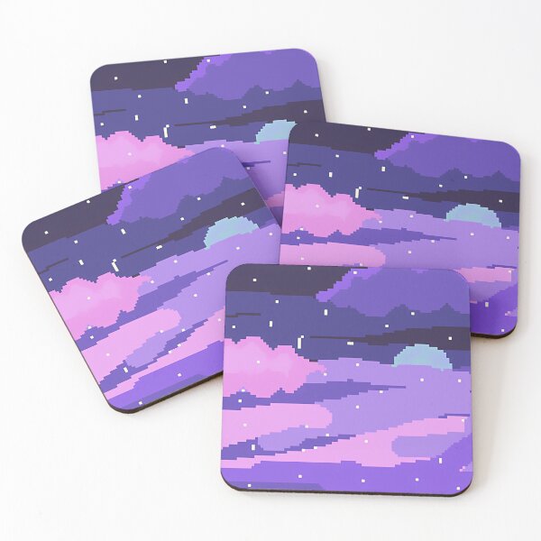 Item preview, Pixel Art Night Sky designed and sold by Vesperanvas.
