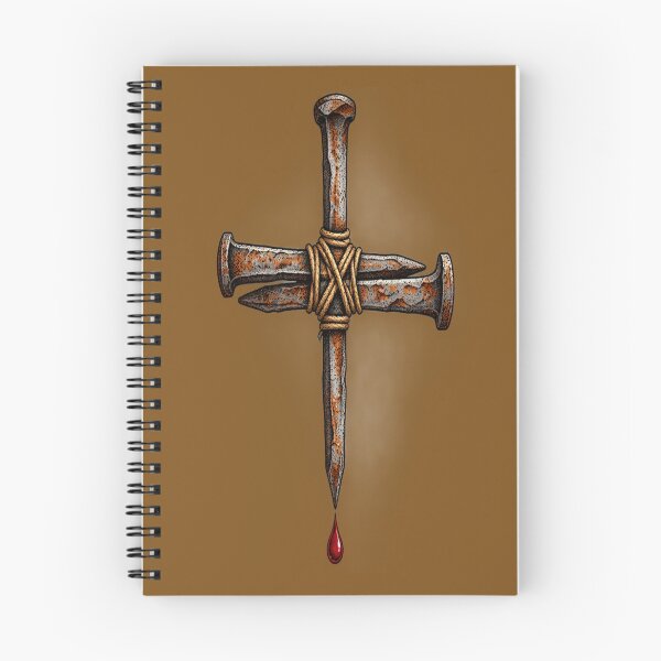Item preview, Rusted Iron Nail Cross Red Blood Drop Art designed and sold by Francisbb.