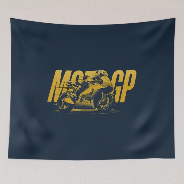 Item preview, MotoGP Motorcycle Racing Rider Gold Graphic designed and sold by KiwiRider.