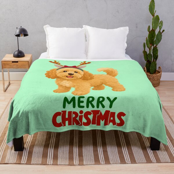 Item preview, Cute Goldendoodle Christmas Dog Santa Hat designed and sold by stormk10.