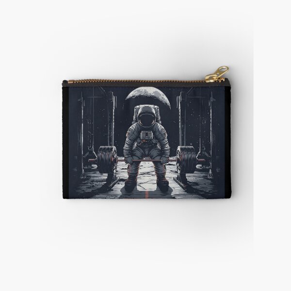 Item preview, Astronaut Deadlift – Space Gym Workout with Moon View designed and sold by D-Oles-Mercher.
