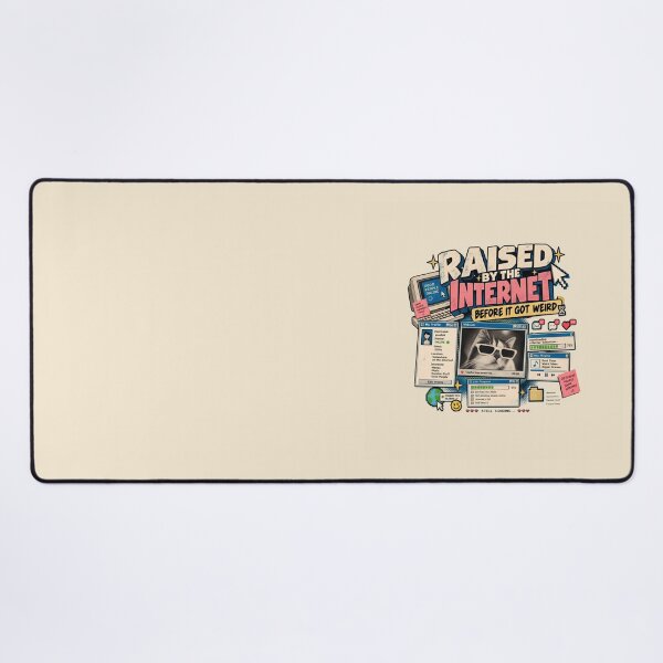 Item preview, Raised by the Internet Vintage 2010s Nostalgia Graphic designed and sold by goldzilla.studio.