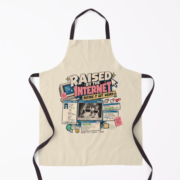 Item preview, Raised by the Internet Vintage 2010s Nostalgia Graphic designed and sold by goldzilla.studio.