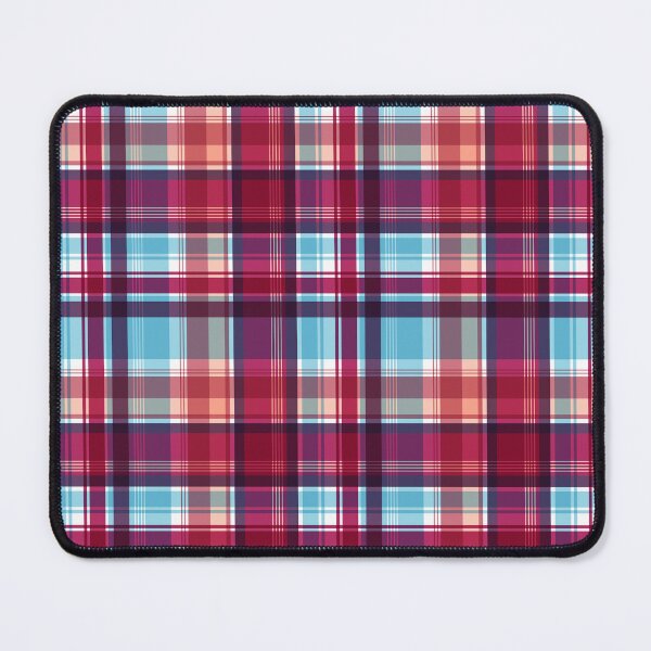 Item preview, Aqua Cerise Plaid designed and sold by Kind Mode Store.