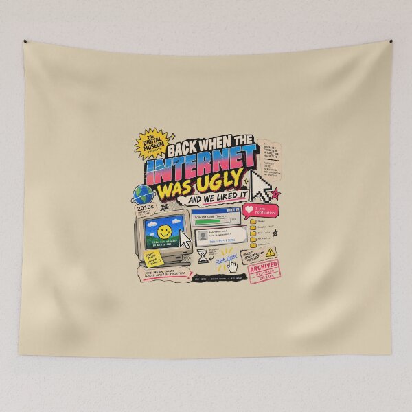 Item preview, Back When the Internet Was Ugly Retro Internet Nostalgia designed and sold by goldzilla.studio.