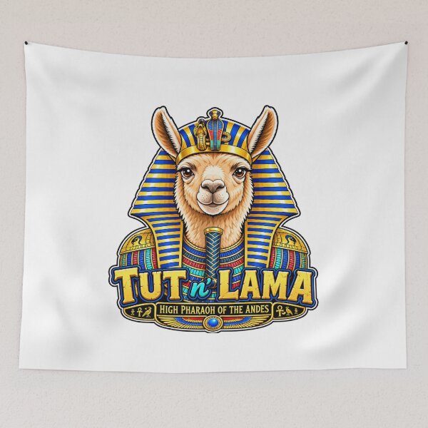 Item preview, Tut n’ Llama – High Pharaoh of the Andes designed and sold by CrazyGirlllc.