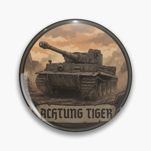 Item preview, Achtung Tiger Vintage Heavy Tank Humor designed and sold by ArtDreams92.