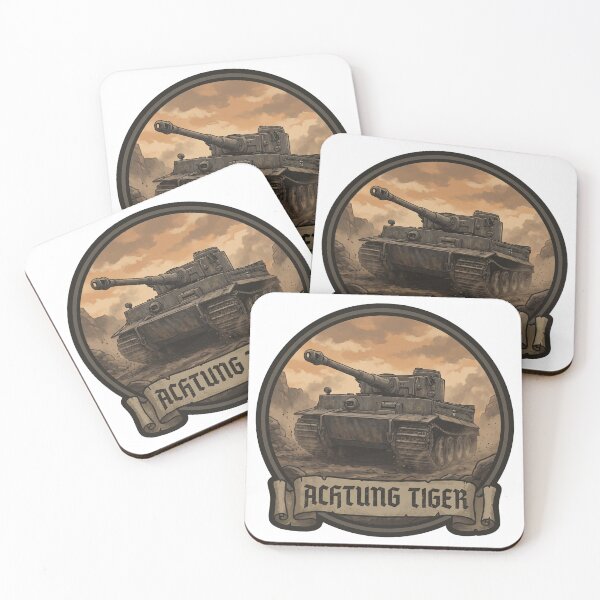 Item preview, Achtung Tiger Vintage Heavy Tank Humor designed and sold by ArtDreams92.