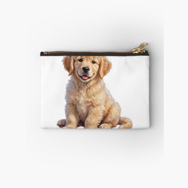 Item preview, Happy Little Puppy in Snow - Bob Ross Fan Art Dog Lover Tee designed and sold by KERK Art and Design.