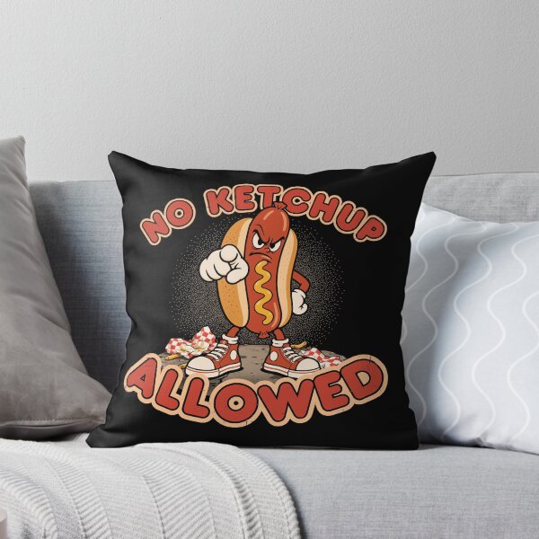 Item preview, No Ketchup Allowed Funny Hot Dog designed and sold by KennyTheBartender.