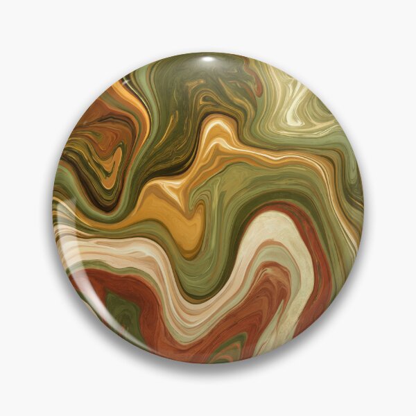 Item preview, Earthy Olive & Terracotta Liquid Marble Swirl designed and sold by AlfiB.
