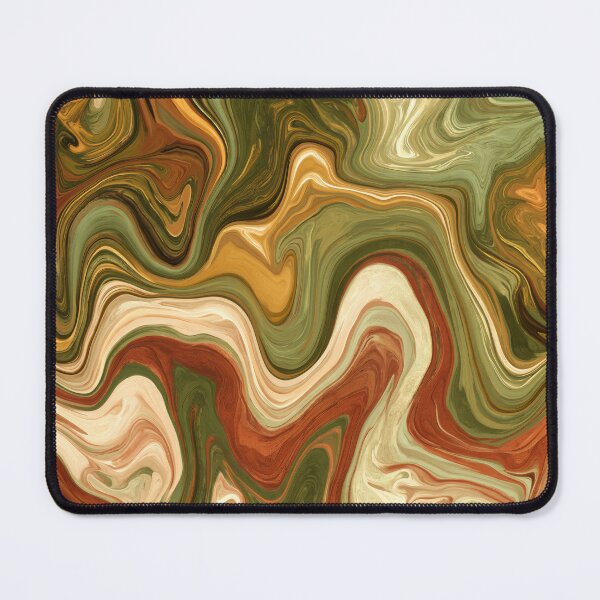 Item preview, Earthy Olive & Terracotta Liquid Marble Swirl designed and sold by AlfiB.