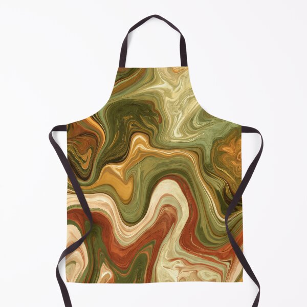 Item preview, Earthy Olive & Terracotta Liquid Marble Swirl designed and sold by AlfiB.