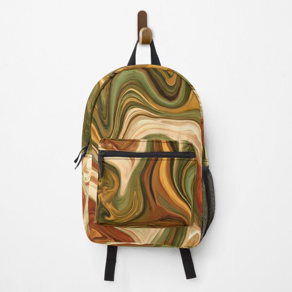 Item preview, Earthy Olive & Terracotta Liquid Marble Swirl designed and sold by AlfiB.