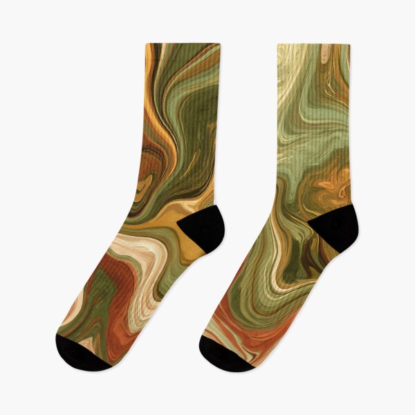 Item preview, Earthy Olive & Terracotta Liquid Marble Swirl designed and sold by AlfiB.
