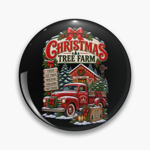 Item preview, Vintage Christmas Tree Farm designed and sold by RockitBaby.