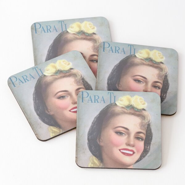 Item preview, Para Ti Vogue Vanity Fair Magazine Cover Vintage Girls Ladies Women Wall Art Poster Print Tee Cushion Mug Shirt designed and sold by Cool Robot Bro..