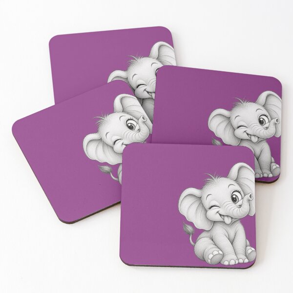 Item preview, cheeky baby elephant designed and sold by SMILE88.